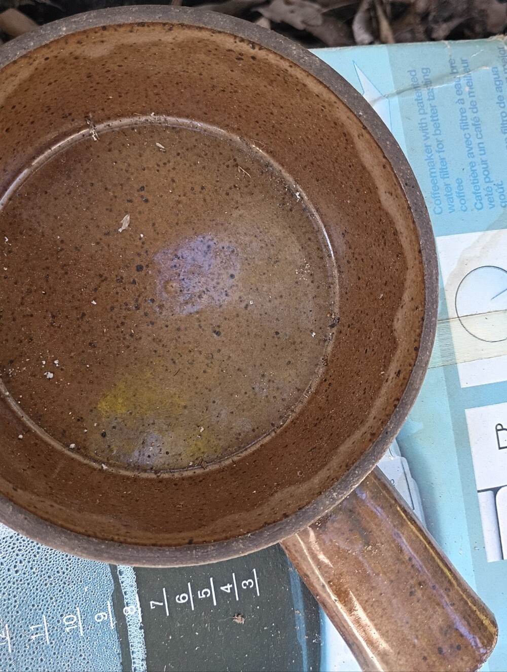 Rustic Brown Ceramic Bowl- Brown